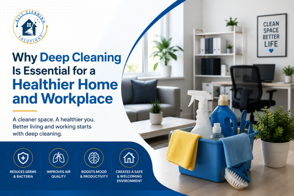 Why Deep Cleaning Is Essential for a Healthier Home and Workplace